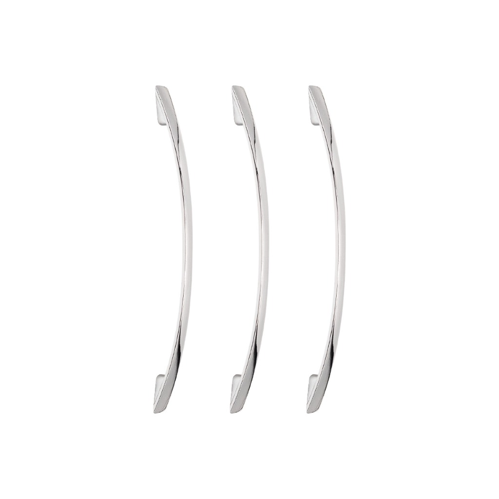Kit 3 Puxador Metal De Gaveteiro Cozinha Quarto Arco 192mm