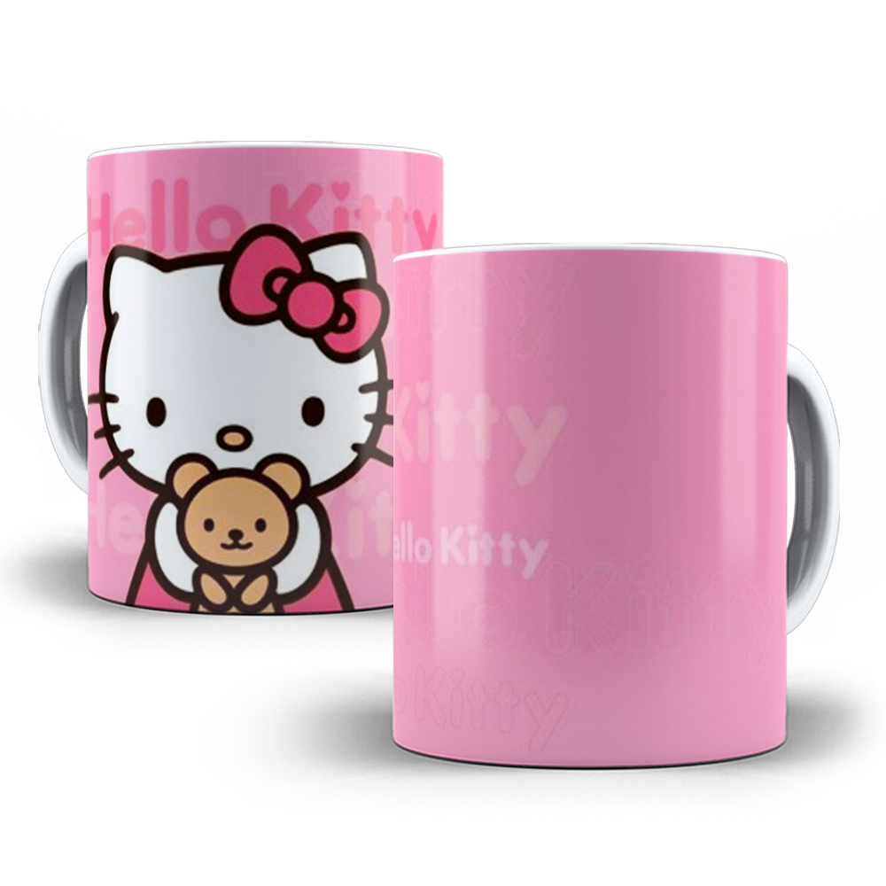 Caneca Hello Kitty Modelo 8 Porcelana