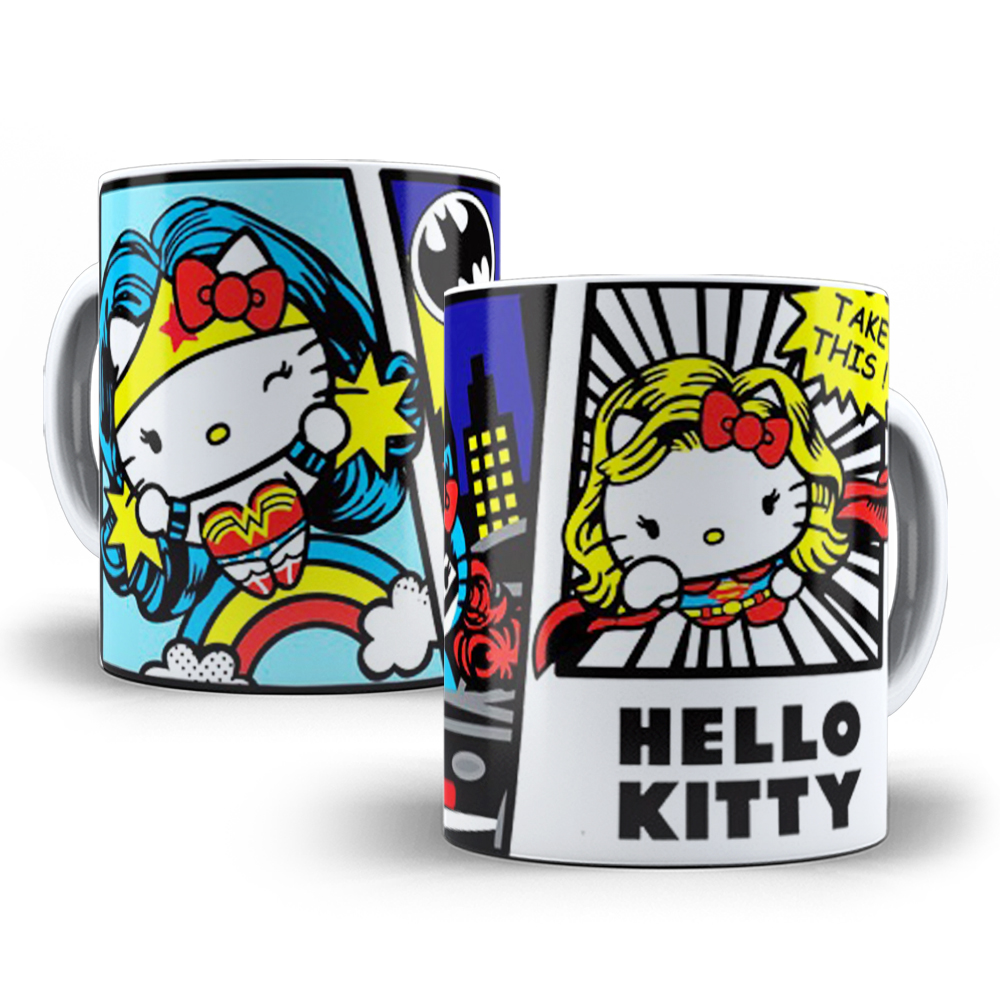 Caneca Hello Kitty Modelo 7 Porcelana