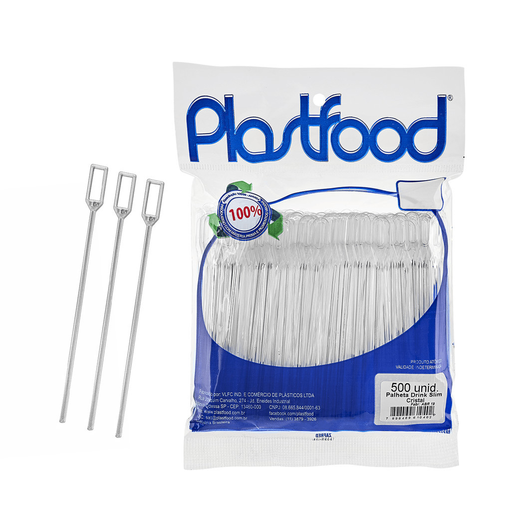 Kit Mexedor Mini Remo Café Slim Transparente 9cm com kits  500/1000 Unidades para seu Bar, Restaurante e Cafeteria