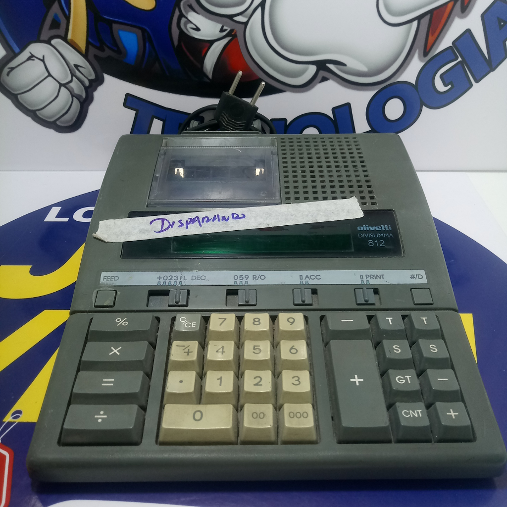 defeito sucata Calculadora Olivetti Divisumma 812 Funcionando
