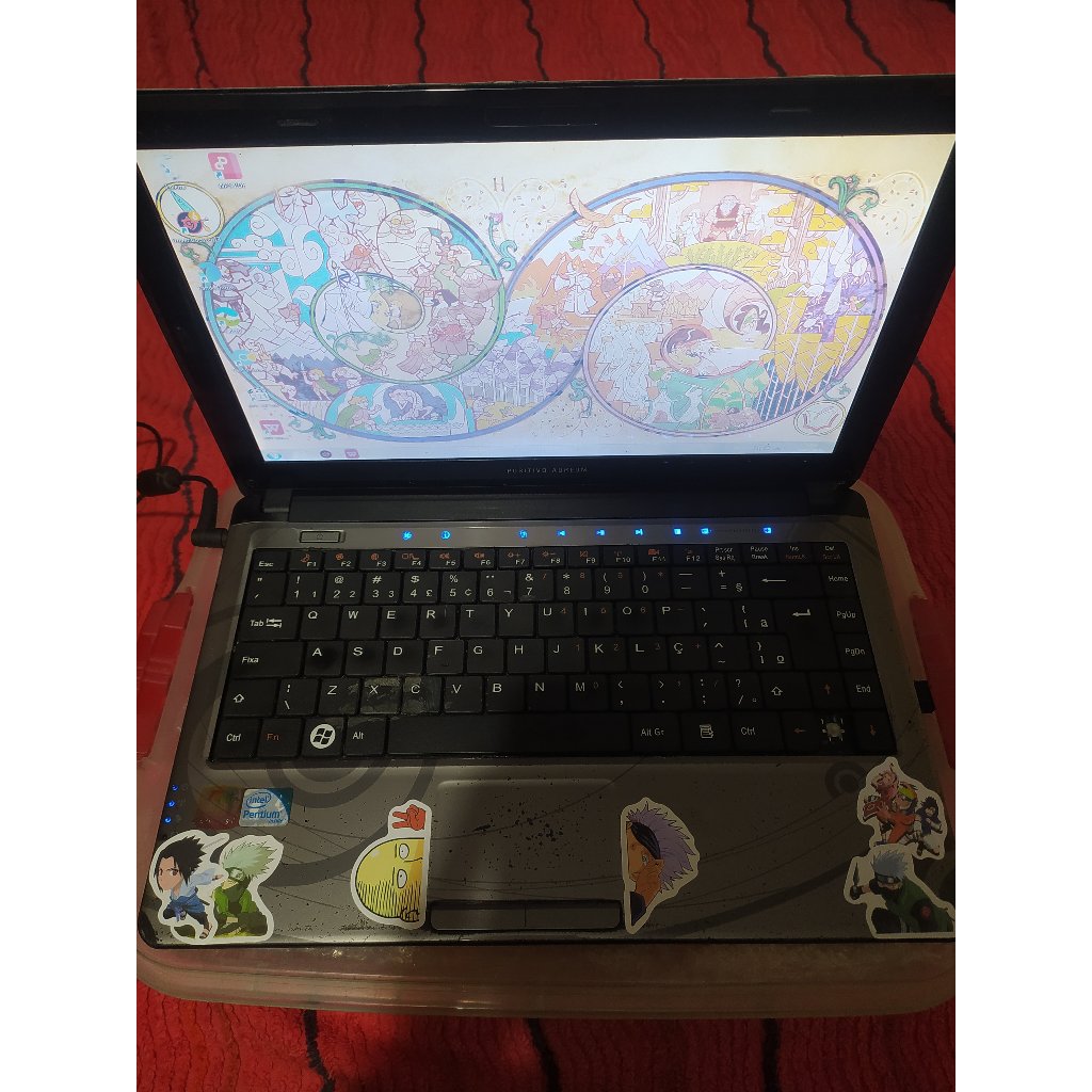 Notebook Funcionando - Usado - Defeito - Sucata