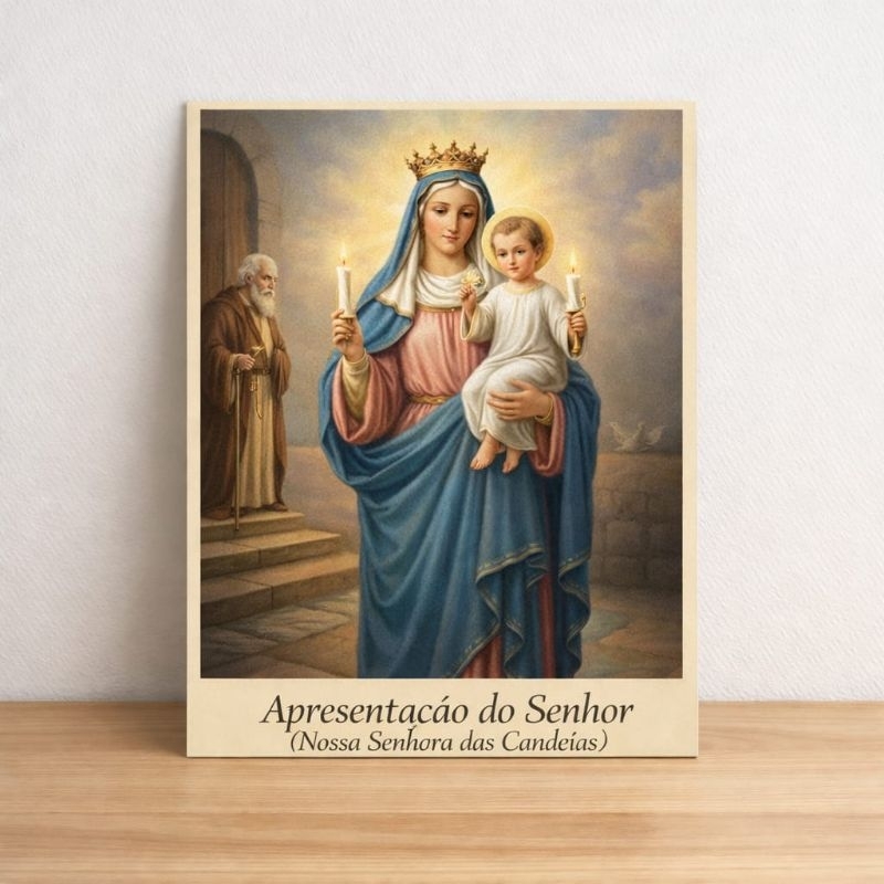 Quadro Decorativo N. S. das Candeias (da Candelária, da Luz, da Apresentação, etc.)