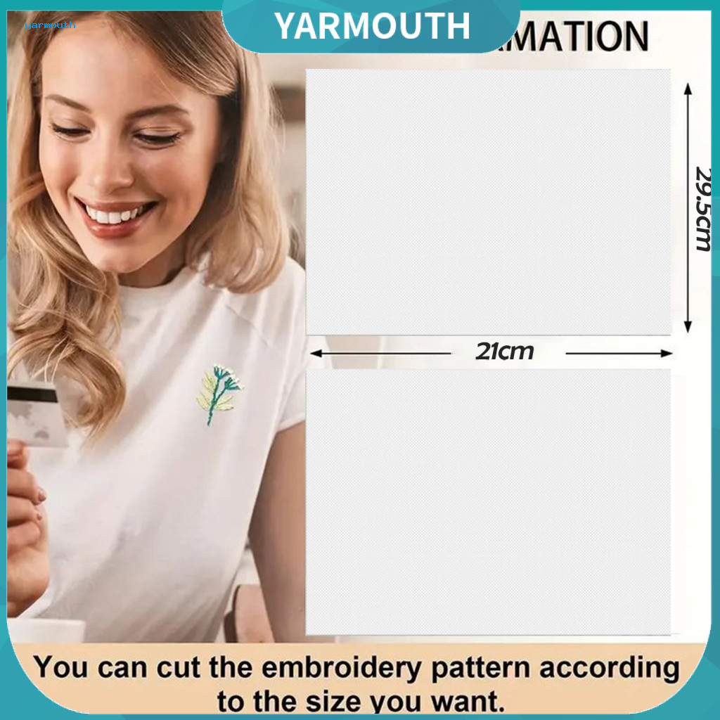 Water Soluble Embroidery Paper High Quality Patterns 6 Sheets Stabilizer for Hand Machine Diy Transfer Printable