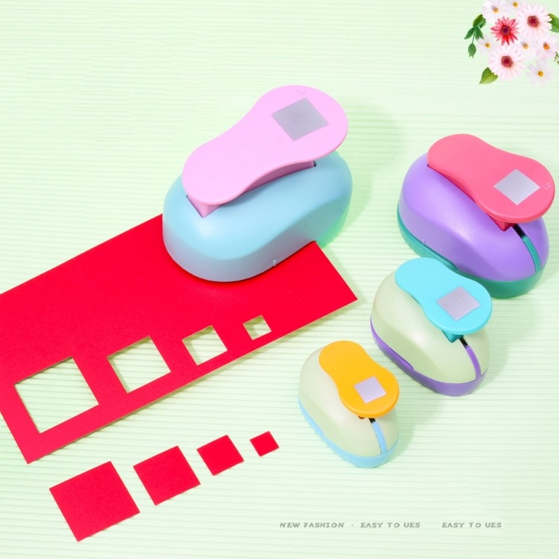 BO Heavy Duty Paper Embosser Square Hole Puncher Ferramenta De Gravação Artesanal De Papel