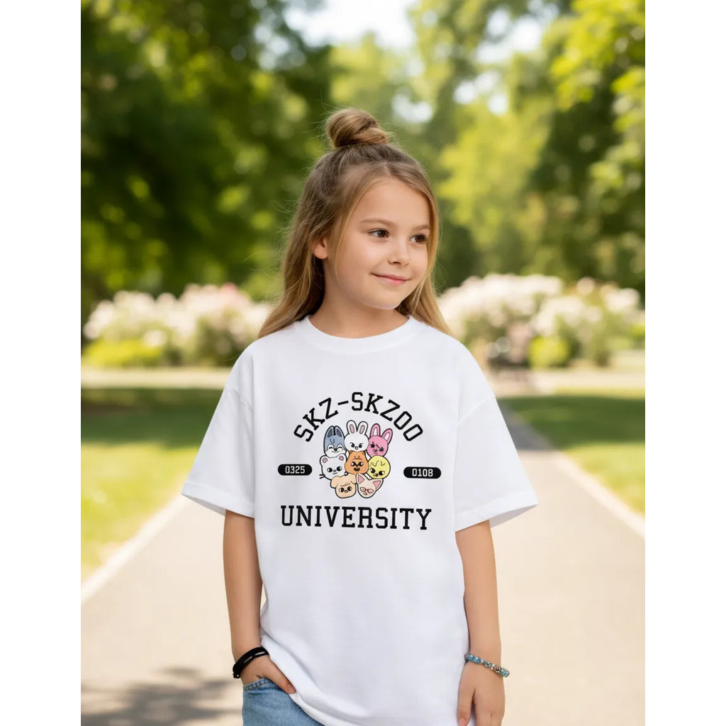 Camiseta Infantil Unissex Grupo Stray Kids Skz Skzoo