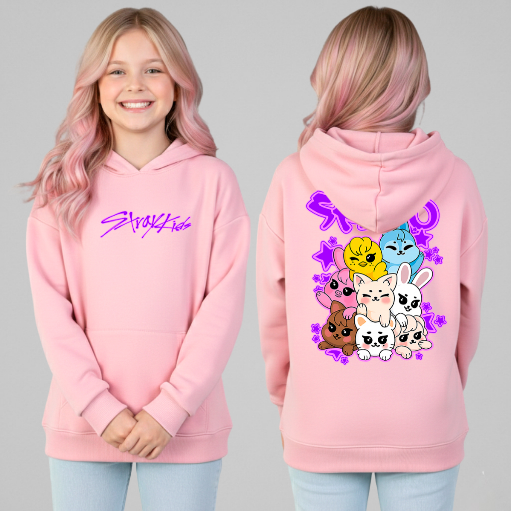 Blusa moletom Skzoo Kpop Stray Kids SKZ roli