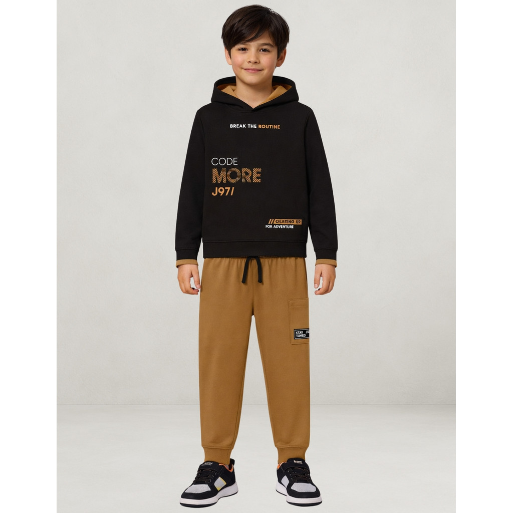 Conjunto Juvenil Kyly Masculino Blusa e Calça de Moletom Peluciado 1001992