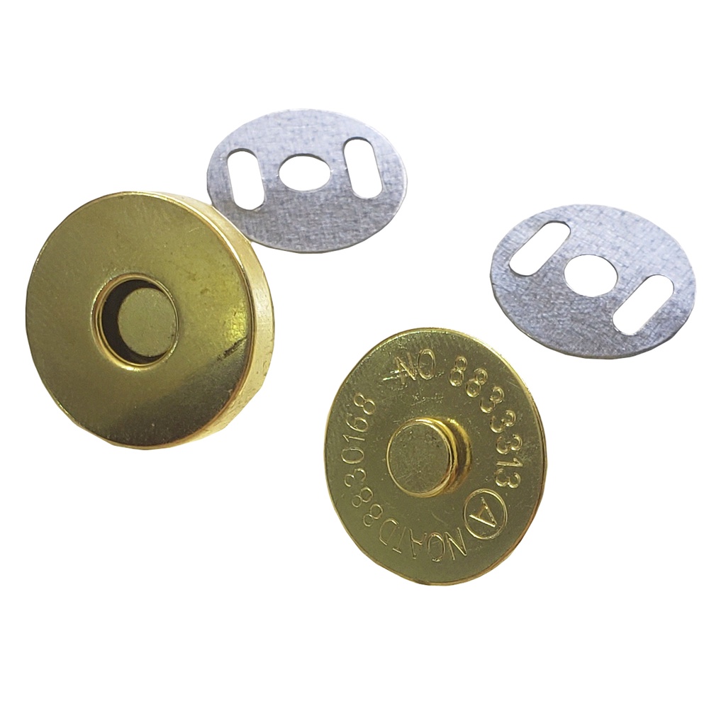 Conjunto de Botão de Imã Dourado Magnético