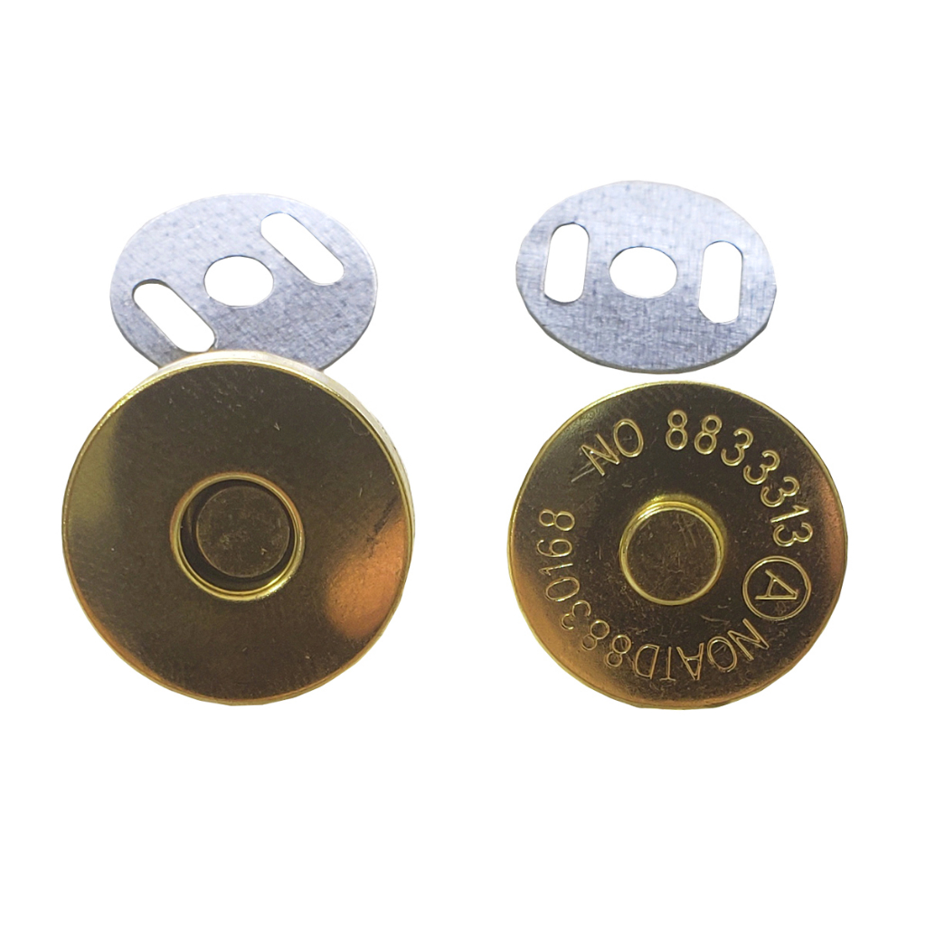 Conjunto de Botão de Magnético Dourado