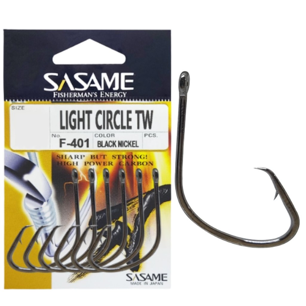 Anzol de pesca Sasame Light Circle TW F401 escolha tamanho