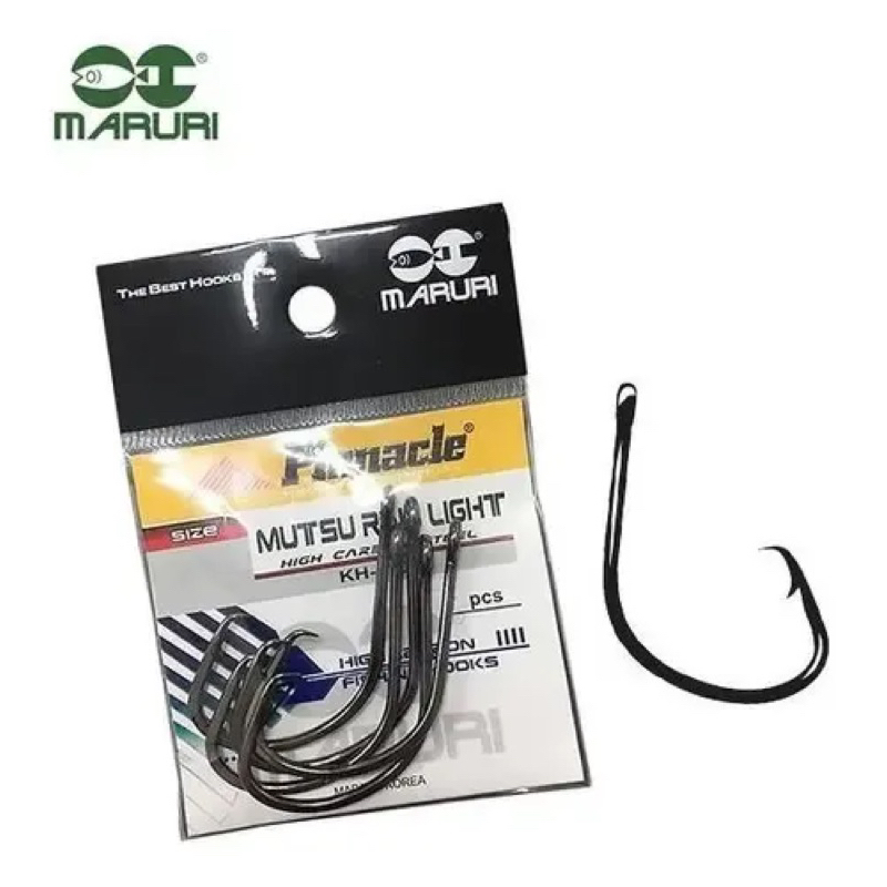 Anzol Maruri Pinnacle Mutsu Ring Light n°8/0 Com 10 Unidades