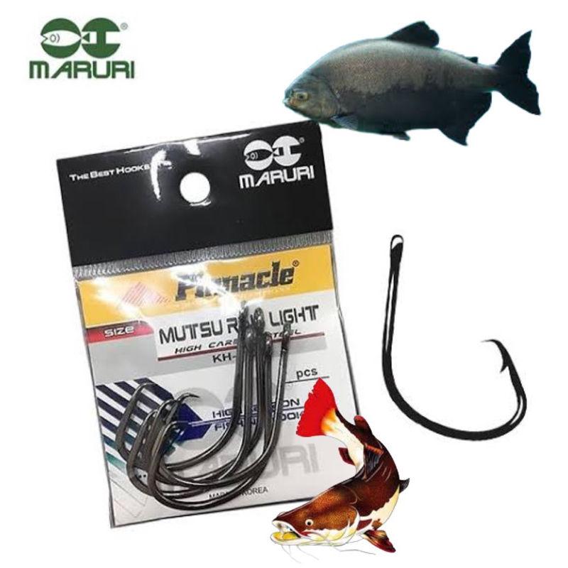 Anzol Pinnacle Mutsu Ring Light Black Nº 7/0 10 Pçs