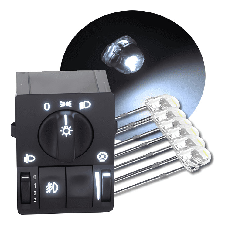 02 Lâmpada Led Botao Farol Corsa C Montana Astra Zafira