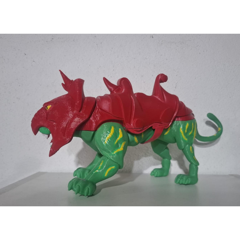 🐯 GATO GUERREIRO (BATTLE CAT) – ESTÁTUA EM IMPRESSÃO 3D PLA
