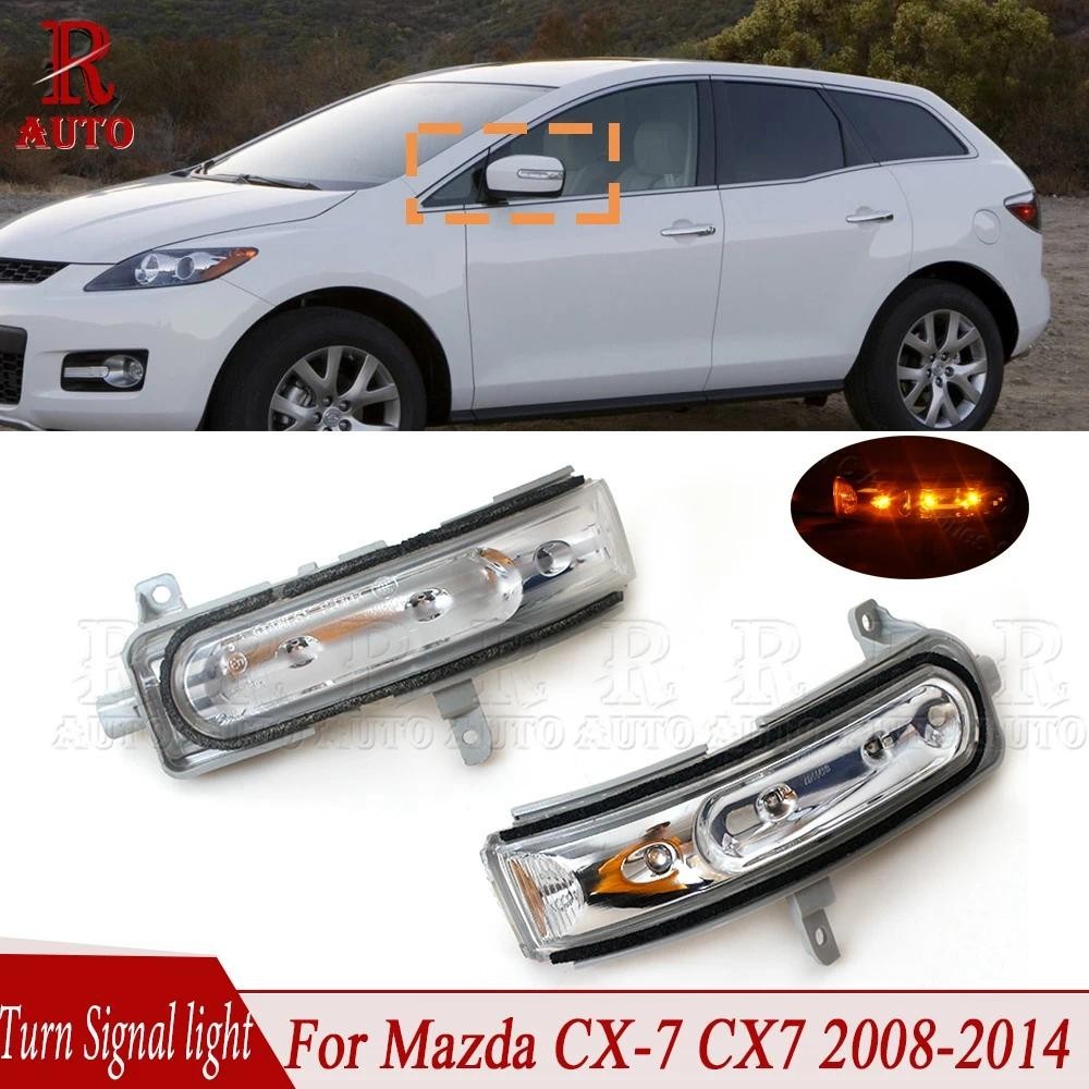 Espelho Retrovisor Turn Signal Lâmpada Repetidor Lateral Pisca Luz Para Mazda CX-7 CX7 2008-2014 8 MPV 2011-2015 Peças D
