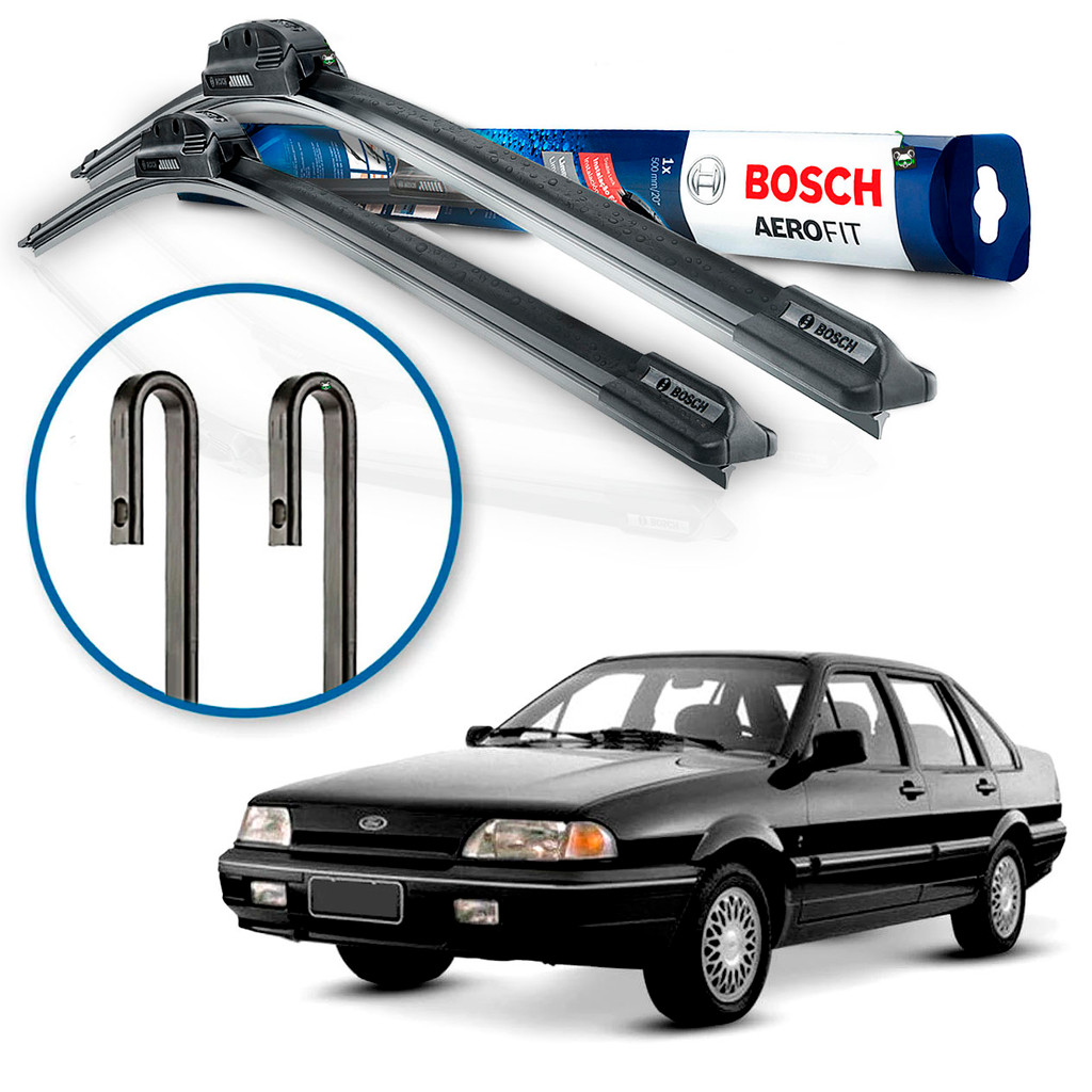 Par Palheta Limpador Parabrisa Bosch Ford Versailles 1991 1992 1993 1994 1995 1996