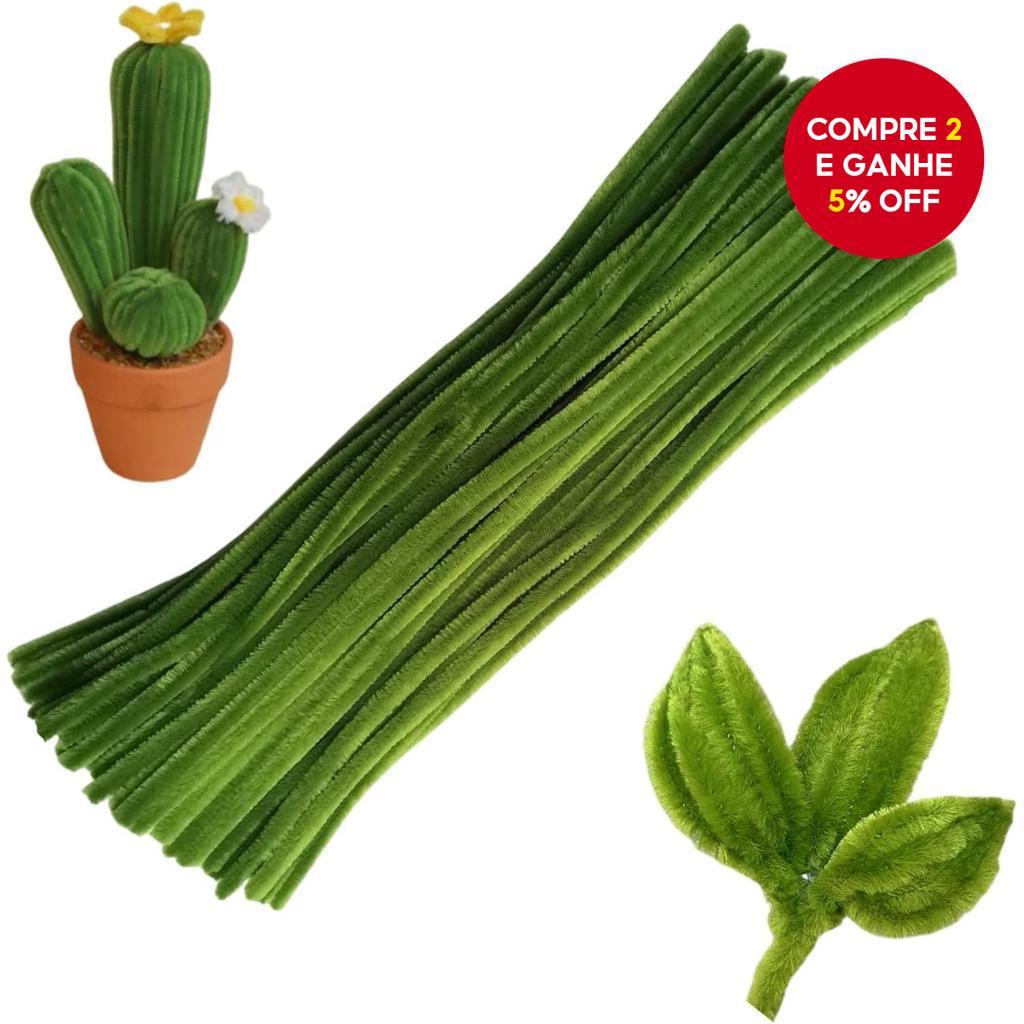 Conjunto De Artesanato De Hastes De Chenille Verde Musgo Swpohrat , 100 Peças De Limpadores De Cachimbo De Pelúcia Gross