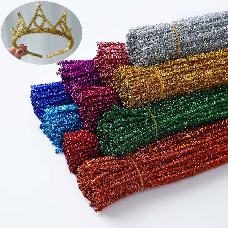 Limpador Cachimbo Natal 30cm - 50-250 Pçs - Cores Vivas - DIY Artesanato
