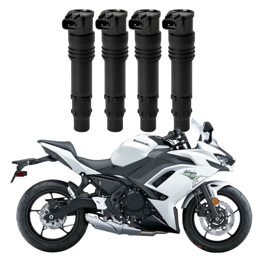 4 Bobina de Ignição Cachimbo de Vela KAWASAKI EX650J 129700-4400