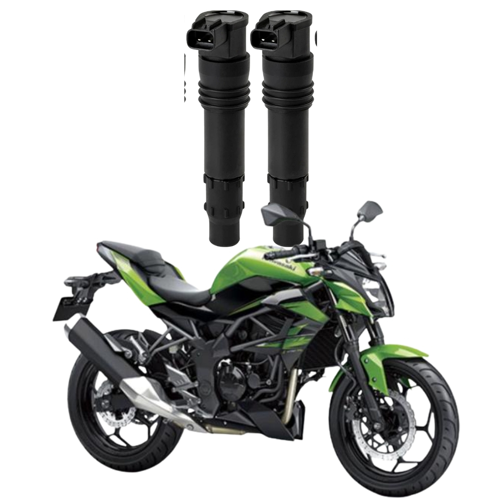 2 Bobinas De Ignição Cachimbos De Vela kawasaki z250