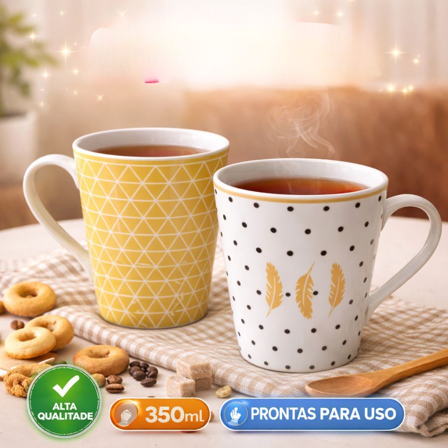CANECA DE PORCELANA  FINA PERSONALIZADA  CAFÉ, CHÁ  330 ML