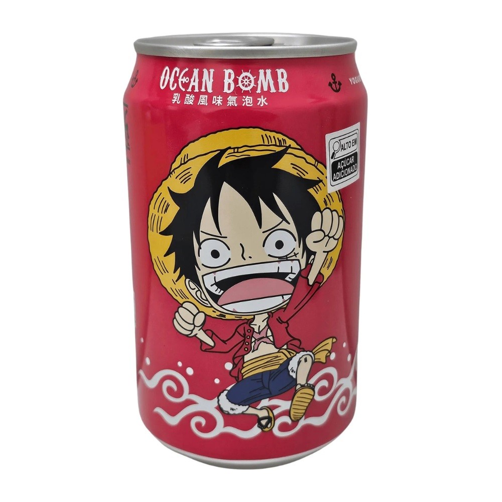 Refrigerante Ocean Bomb Lata 330 ml Calpis One Piece - Luffy