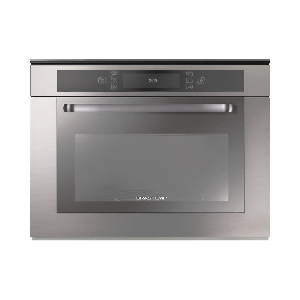 Micro-ondas Brastemp de Embutir 40 Litros Cor Inox com Grill - BMO40AR