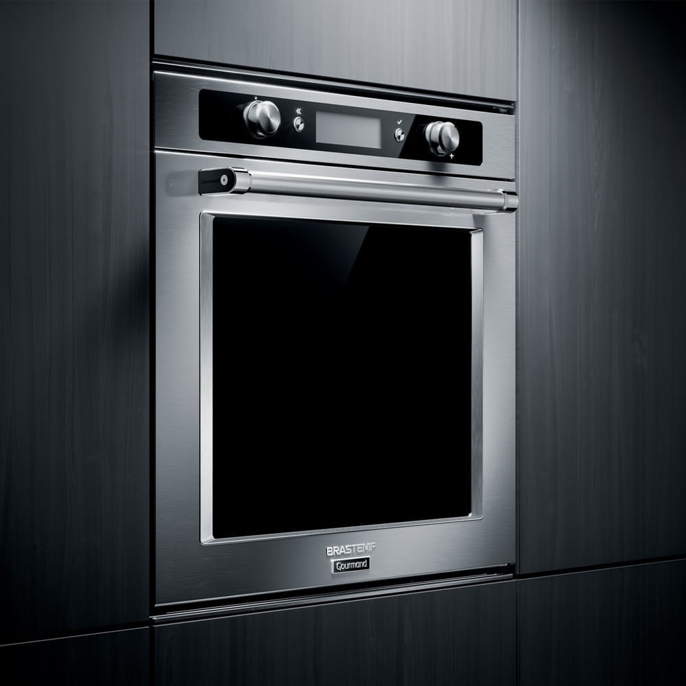Forno de Embutir Elétrico Brastemp Gourmand 73 Litros Inox com Função Convecção e Meat Control - BOC60BR