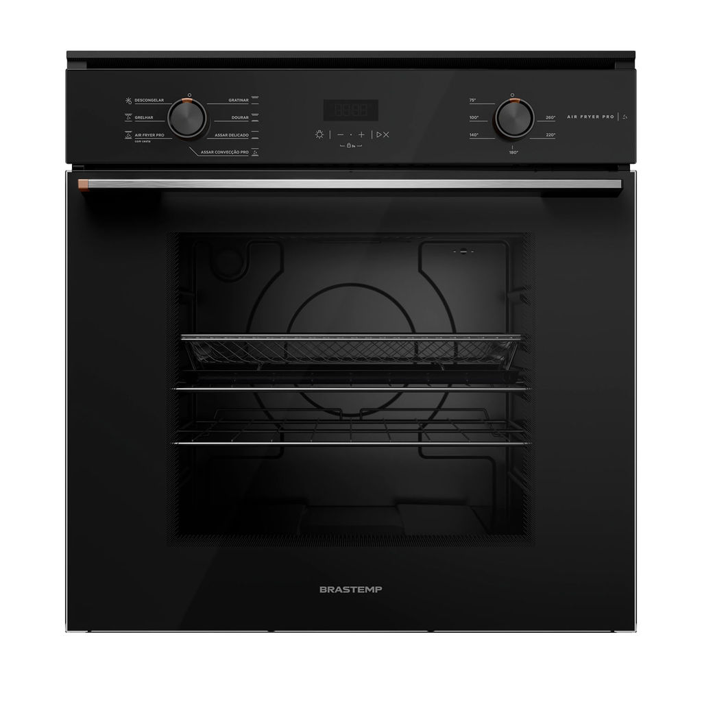Forno de Embutir Elétrico 84 Litros com Air Fryer Pro Preto Brastemp - BOX84AE