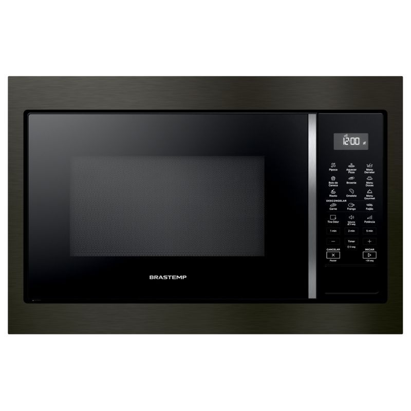 Micro-ondas Brastemp de Embutir Eclipse 32 Litros Preto BM146AP