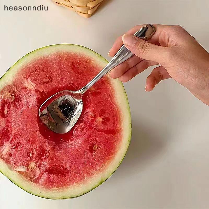 [heasonndiu] Colher De Cozinha Quadrada Grande De Aço Inoxidável , Concha De Sopa De Arroz De Fundo Plano Para Sobremesa