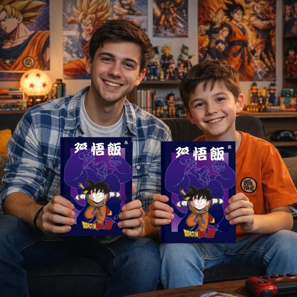 Caderno Espiral Anime 80 Folhas Papel Alta Qualidade Escolar Achadinhos