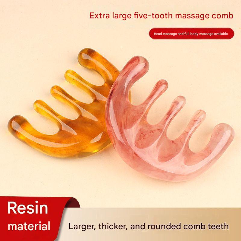 Pente De Massagem 4 Em 1 Para Raspar Facial Meridian Therapy V Face Stretch Ferramenta De Pele Raspagem Cabeça Couro Cab