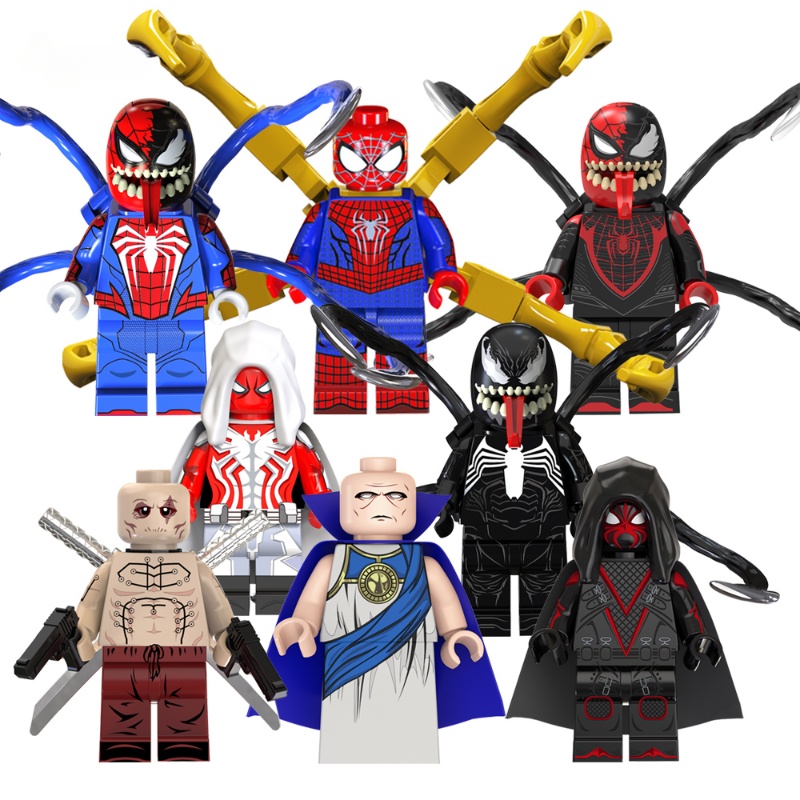 Spider Dead Watchers Venom Man Pool Series Super Heroes Filme Mini Blocos De Construção Figura Brinquedos Presente Para