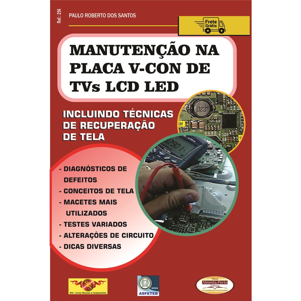 Livro Manutenção na Placa V-Con de TVs LCD e LED