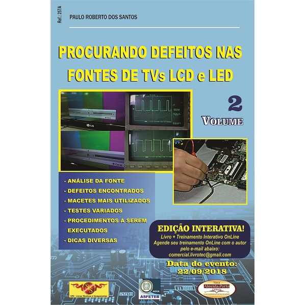 Livro Procurando Defeitos nas Fontes TVs LCD e LED
