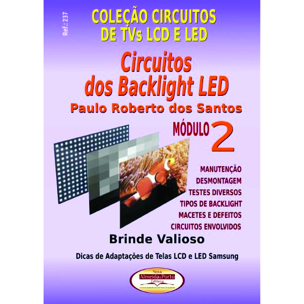 Livro Circuitos dos Backlights TVs LCD e DVDaula Dicas de AdaptaçõesTVsLCD Samsung