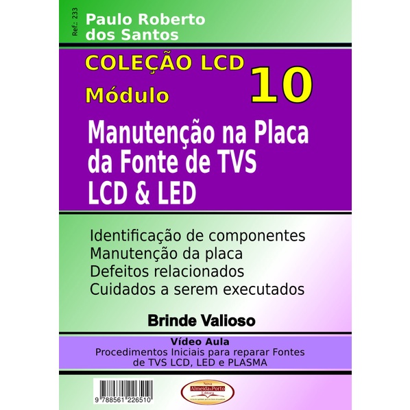 Livro Manutenção na Placa da Fonte.Coleção LCD