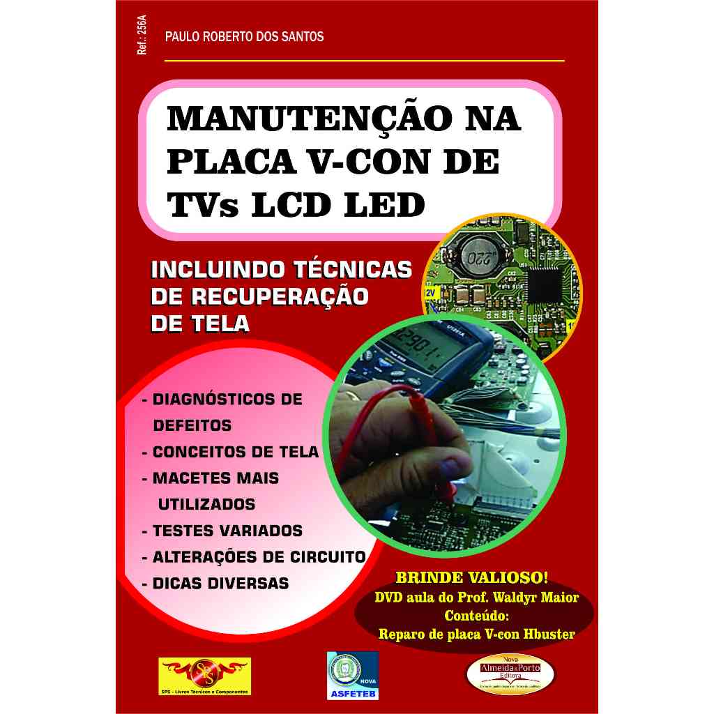 Livro Manutenção na Placa V-CON de TVs LCD e LED