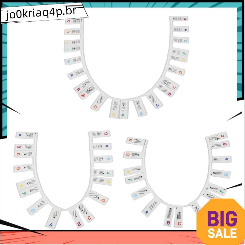 Etiquetas Reutilizáveis De Silicone Para Notas De Teclado De Piano-Ótimas Crianças E Iniciantes Aprendendo Peças De Inst