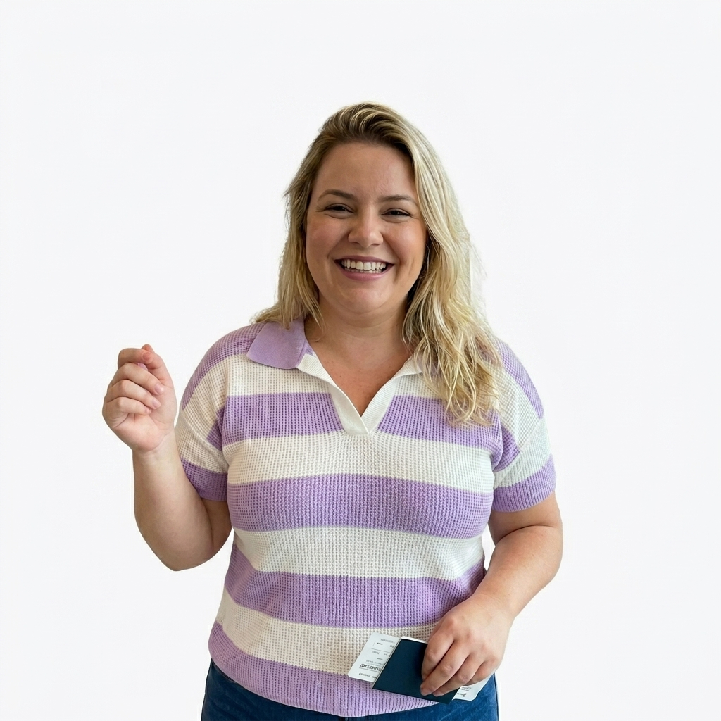 Blusa Camiseta Polo Feminina Listrada Tricô Tricot Moderna Casual Moda Verão Plus Size Atemporal Exclusiva Elegante
