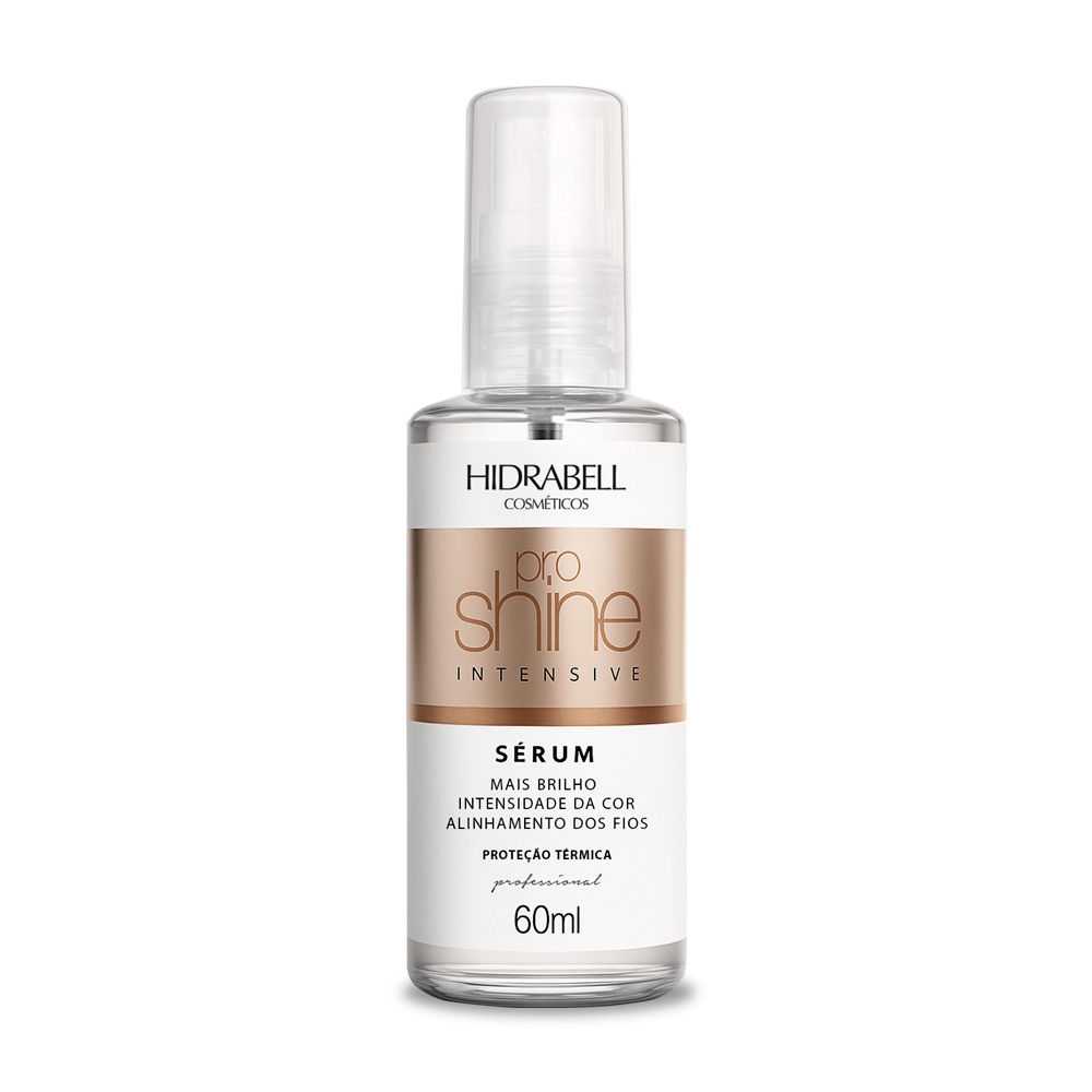 Sérum Capilar Reparador de Pontas Proteção Térmica Brilho Espelhado Capilar Pro Shine 60ml Hidrabell
