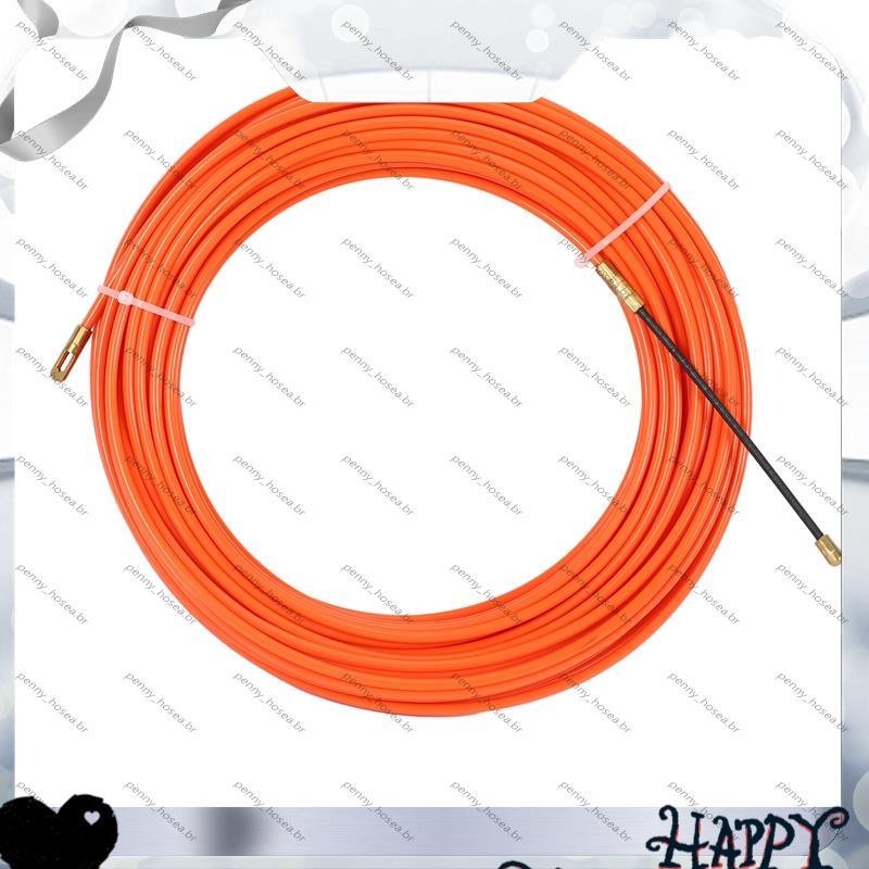 [Vendas Quentes P] 4Mm 20 Metros Dispositivo Guia Laranja Náilon Cabo Elétrico Push Extratores Duto Cobra Rodder Peixe F