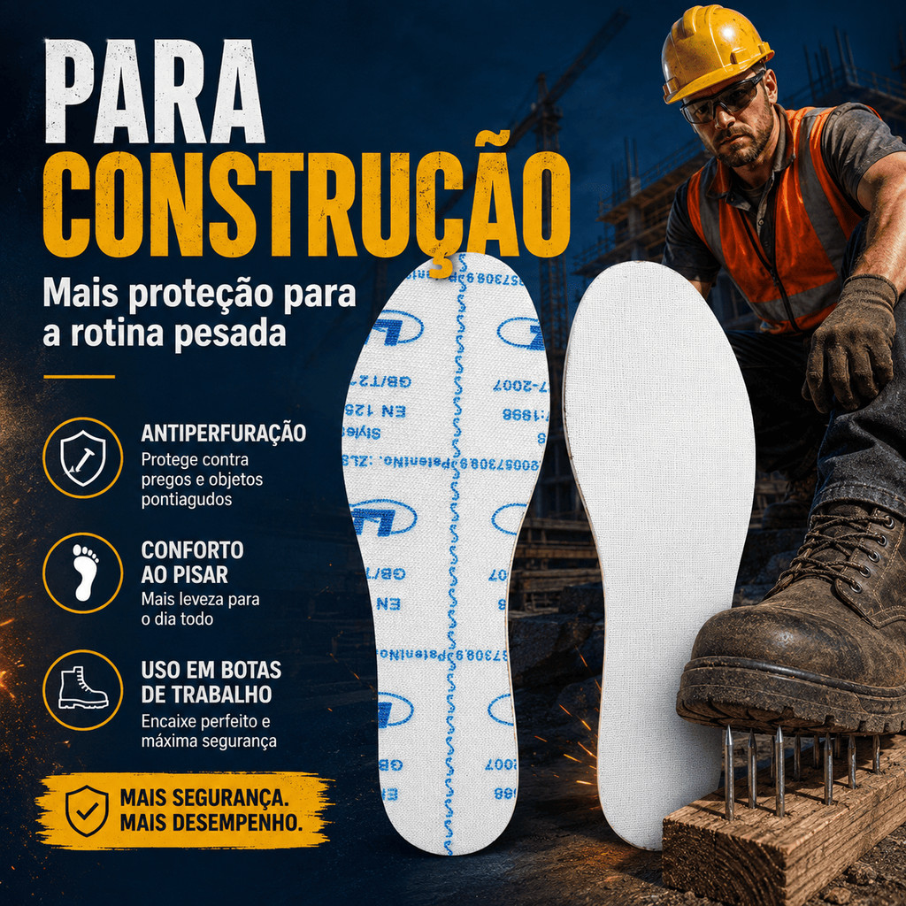 Palmilhas De Sapato De Segurança Substituição Inserções De Bota De Trabalho De Comprimento Total Para Atualização De Sap