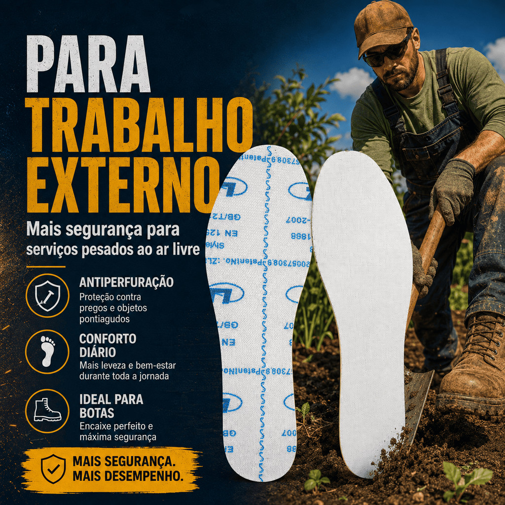 Palmilhas De Bota De Trabalho Para Trabalhadores Ao Ar Livre Inserções De Substituição De Comprimento Total Sapatos Resi