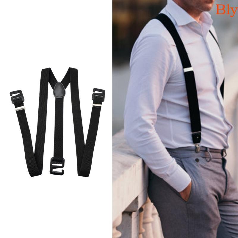 Bly Suspensórios Elegantes Comprimento Ajustável, Faixa Elástica, Trabalho, Cinto Para Roupas Casuais E