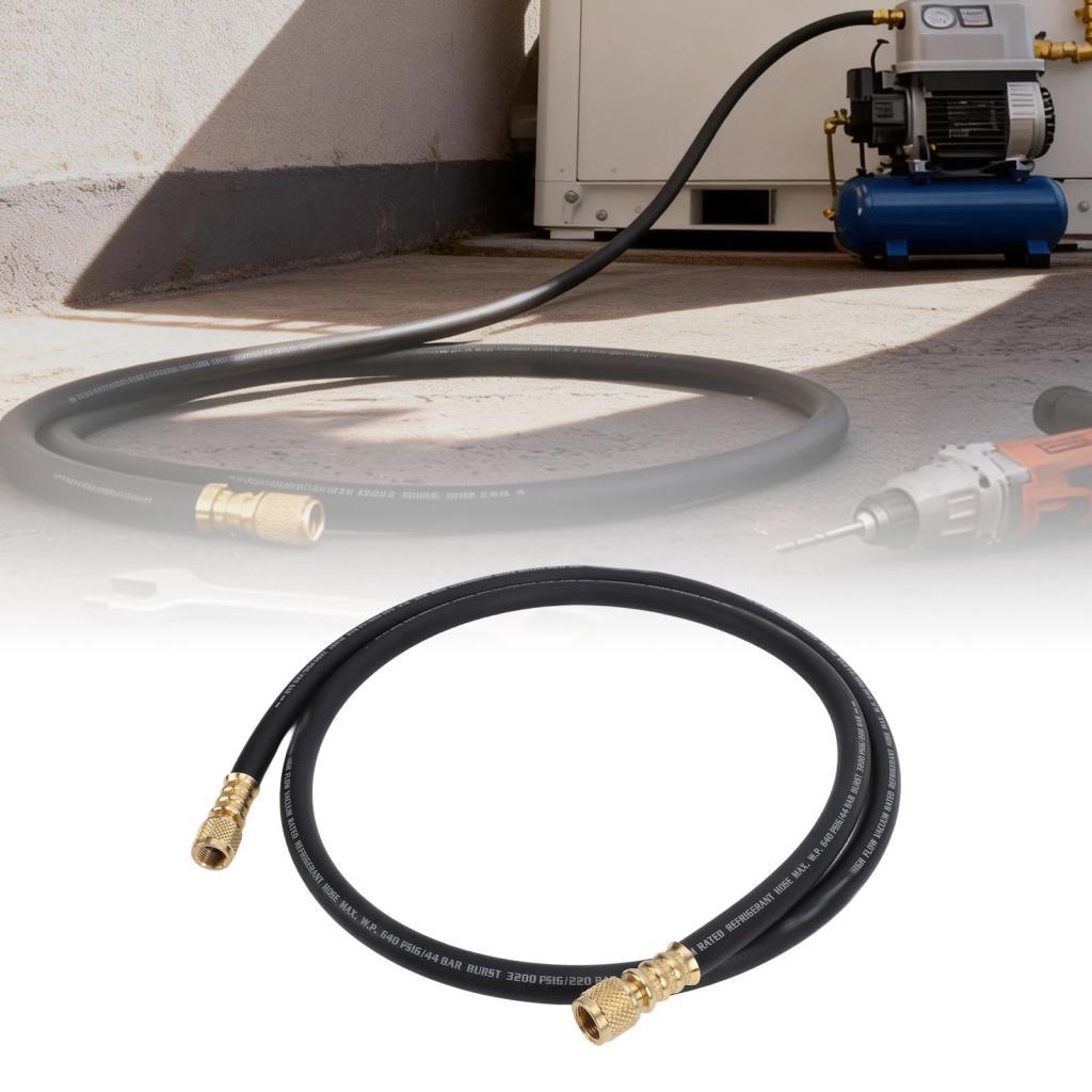 Mangueira de vácuo HVAC 6 pés de comprimento 3/8inx3/8in encaixe 640PSI Pressão de trabalho 3200PSI Explosão de