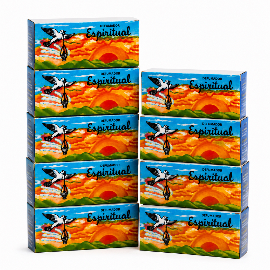 Defumador Limpeza Energética Descarrego 200 Tabletes Defumação Espiritual Purificação Ambiente Kit com 10 Caixas