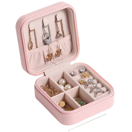 KIT 12 Pçs Mini Organizador Porta Joias Portátil Viagem Armazenamento de Brinco Colar Bijuteria
